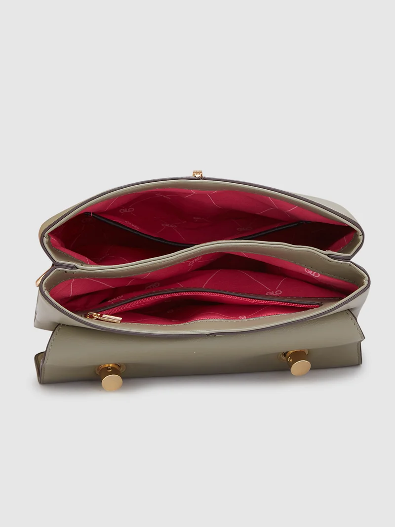 globus  Globus Women Olive Solid Casual Handheld Bag  | Best Price UAE